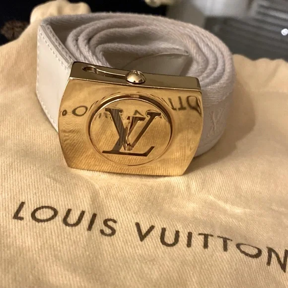 Louis Vuitton | Accessories | Louis Vuitton Belt Cream W  display picture 1